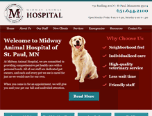 Tablet Screenshot of midwayanimalhospital.com